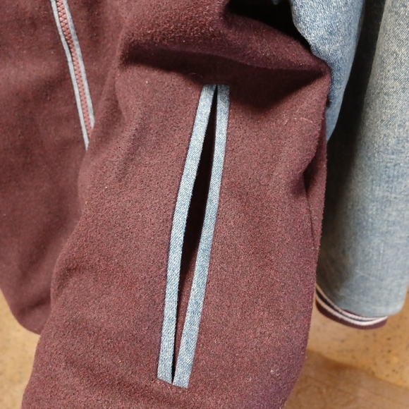 American Rag Varsity Jacket (Men XL) (Denim, Maroon) - Picture 4 of 9